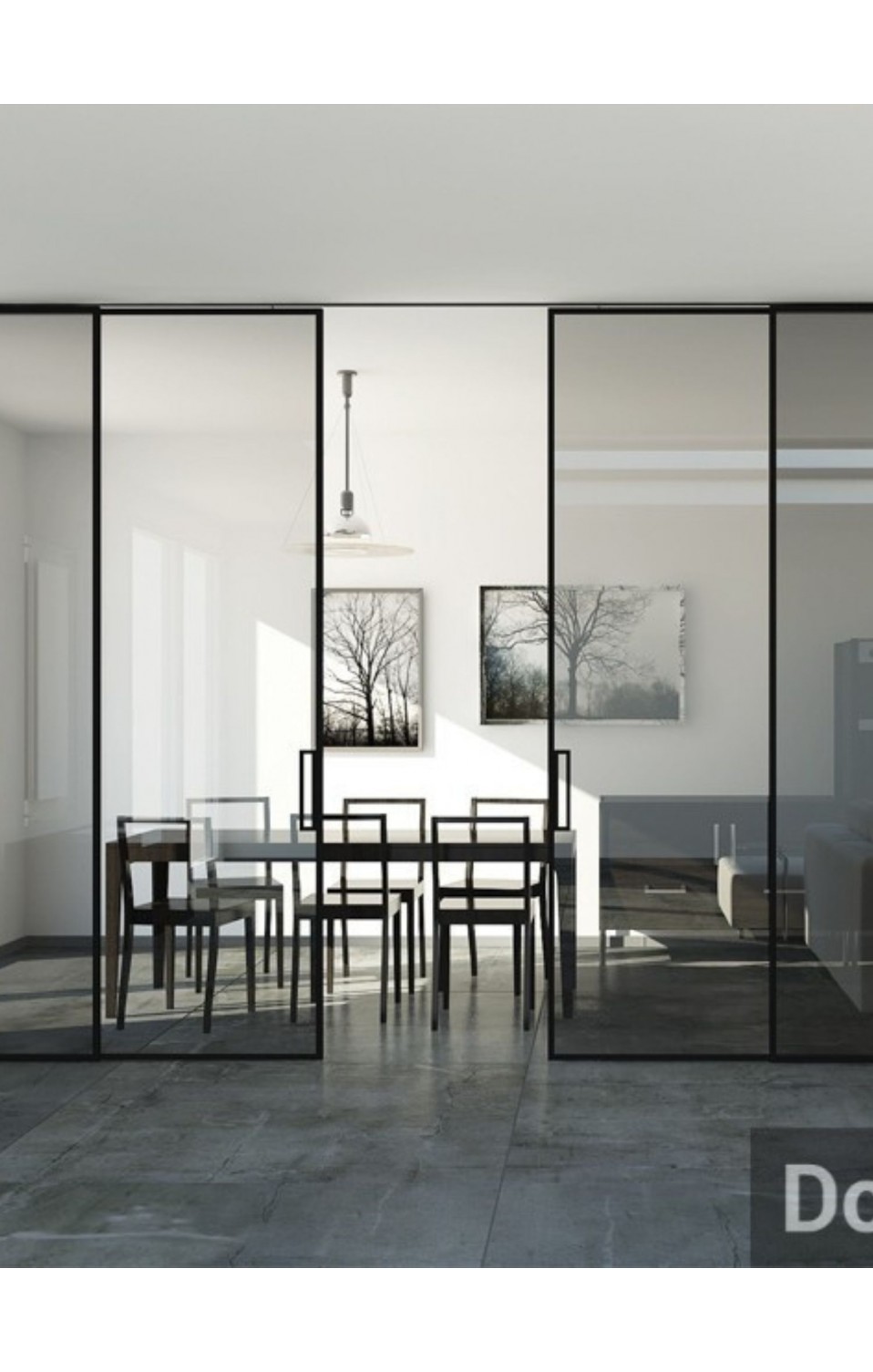 Dual Pocket Concealed Sliding Door System for Developers in the UAE